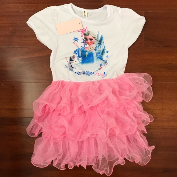 NWT Elsa Dress Pink Tutu - Picture 2 of 6